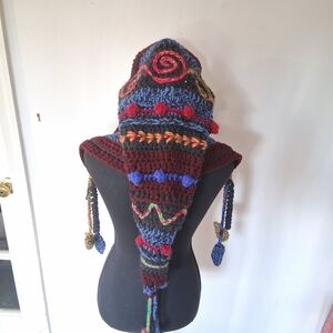 Renaissance, Wizard, Oversized Hood, Cowl, Witch, Wizard, Druid Fae, Whimsical